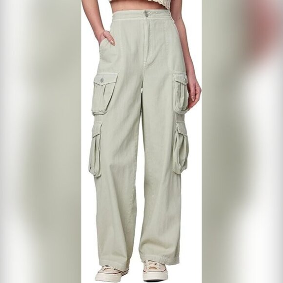 NWT BLANKNYC WOMENS PANTS LARGE L CARGO UTILITY POCKETS - Picture 2 of 13